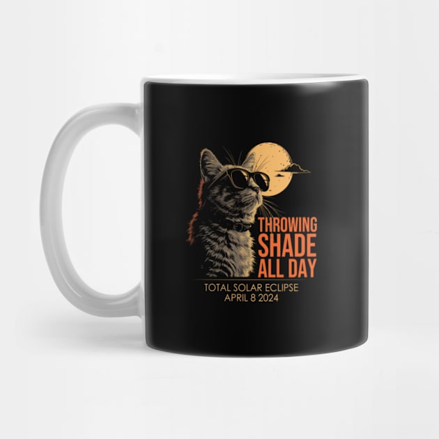 Throwing Shade All Day Total Solar Eclipse Cat by GreenCraft